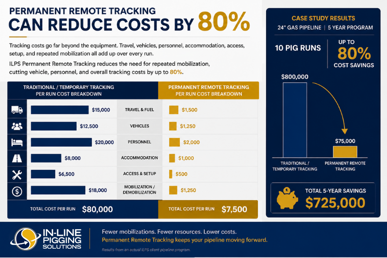 Permanent PIG Tracking Can Reduce Costs By 80%